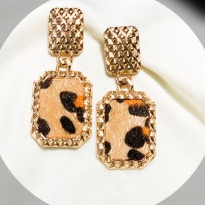 Timeless Animal Print Drop Earrings